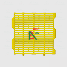 Tấm nhựa lót sàn chuồng heo 40x40cm chốt tròn