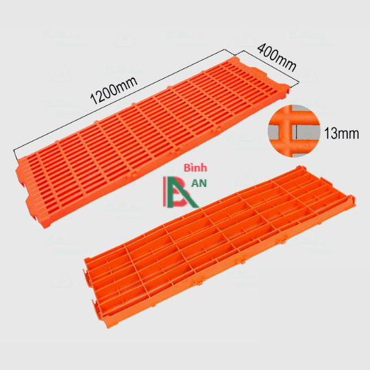 Tấm nhựa lót sàn chuồng heo 400x1200mm