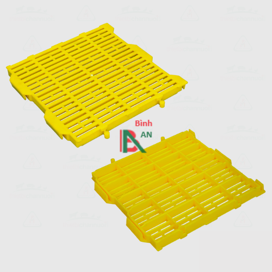 Tấm nhựa lót sàn chuồng heo 40x40cm chốt tròn